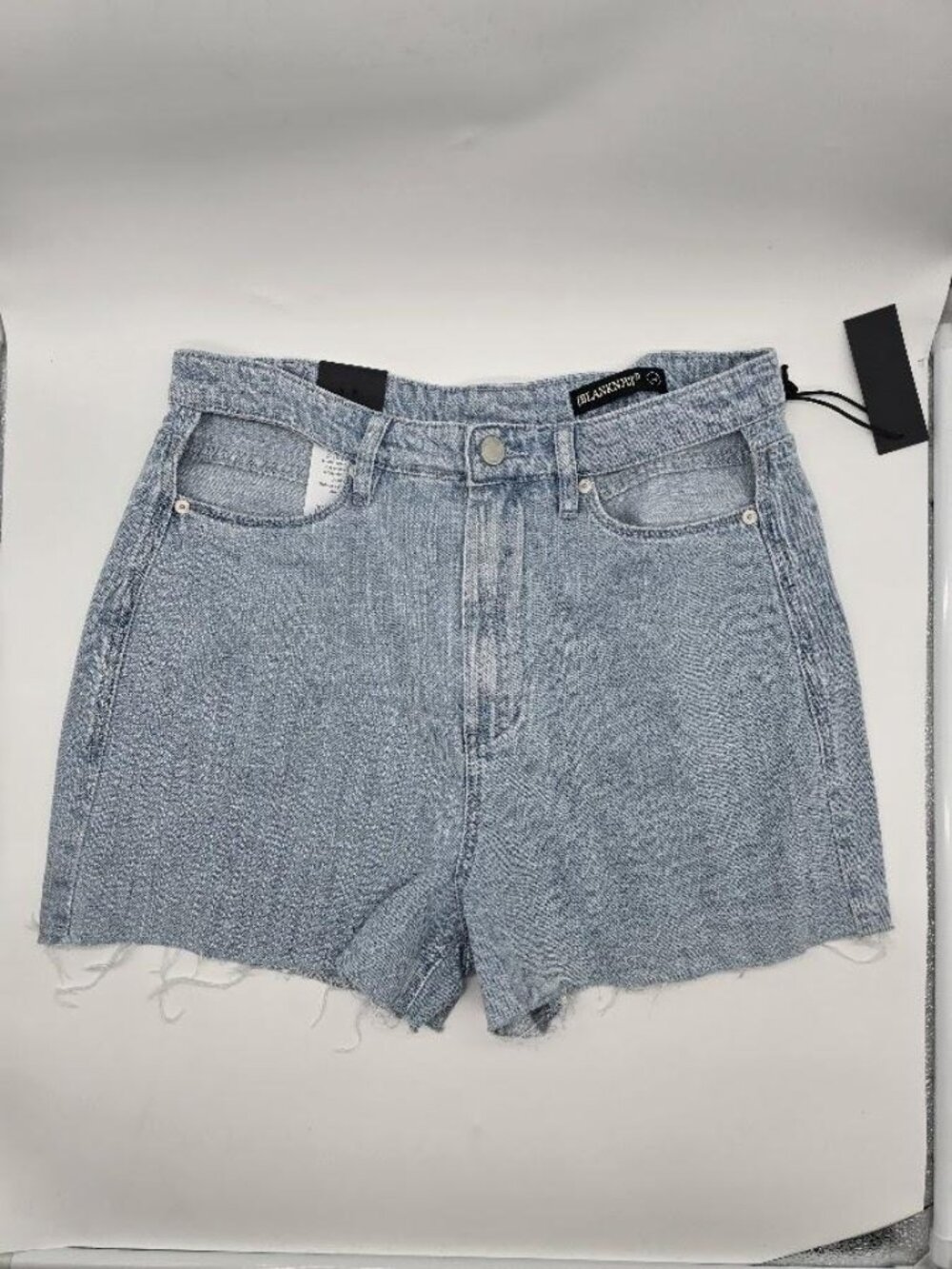 BLANKNYC High Rise Cutoff Denim Shorts Light Wash Size 30